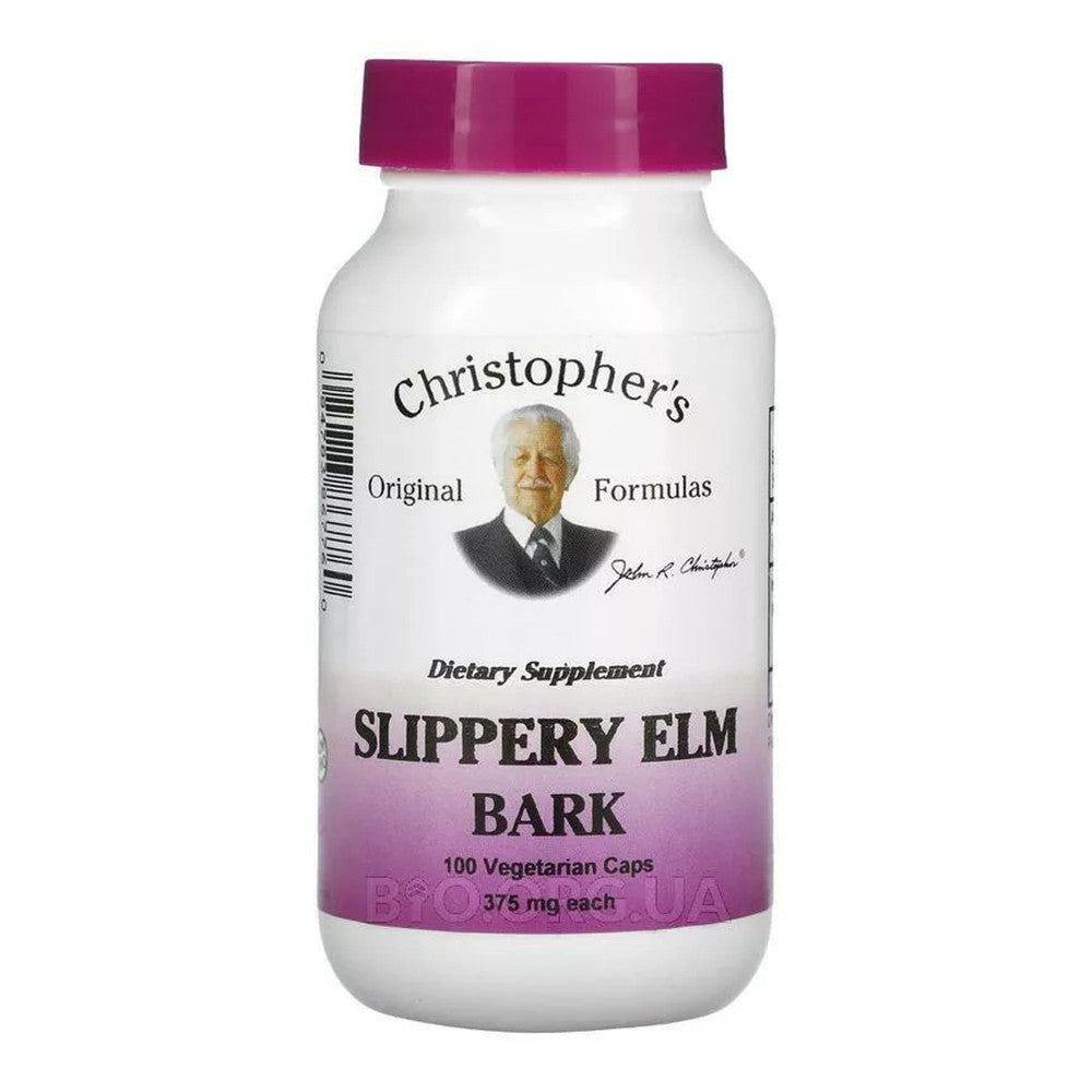 Dr. Christopher Single Herb Slippery Elm 500 Mg Capsules, 100 Ea